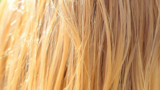 Healthy, thick, shiny hair with volume and luster.