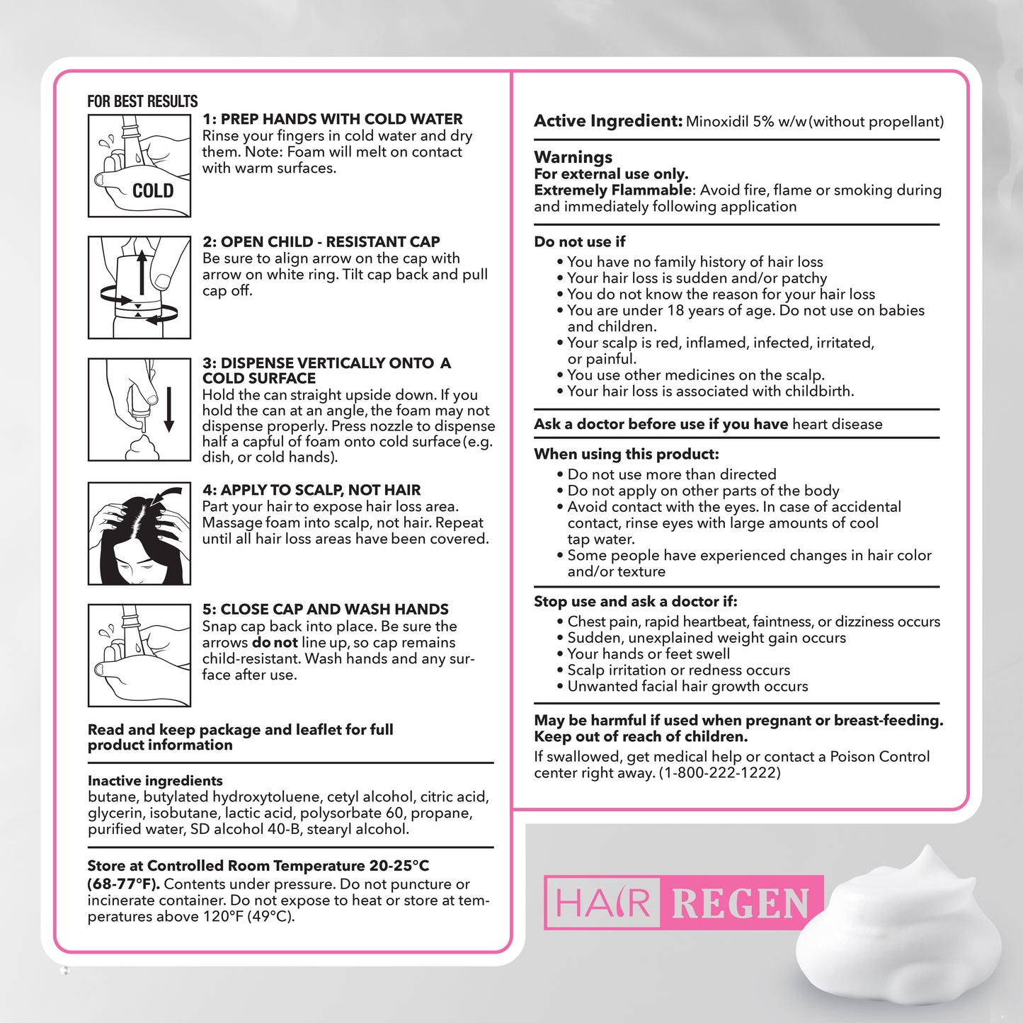 Hair-Regen: 5% Minoxidil Hair Regrowth Treatment for Women