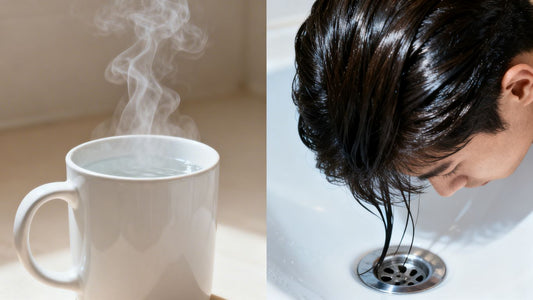 Hot water and hair loss comparison