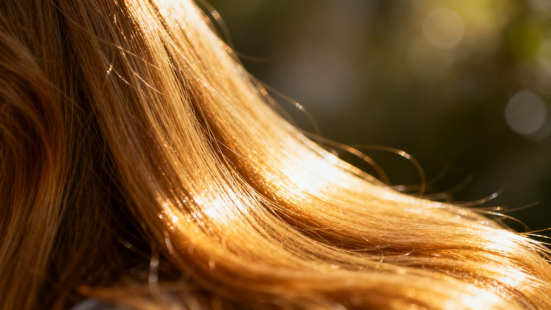 Healthy, shiny hair with a natural glow.