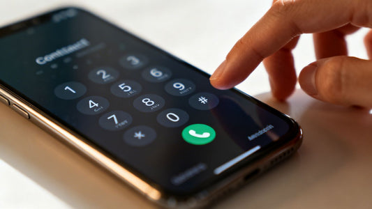 Nutrafol phone number on a smartphone screen.