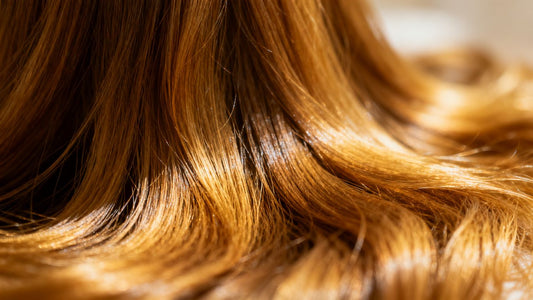 Healthy, thick hair with a subtle sheen.