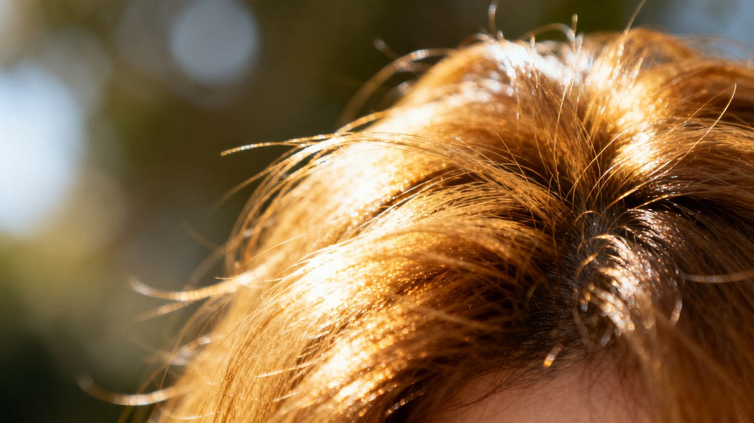 Healthy, shiny hair with natural volume.