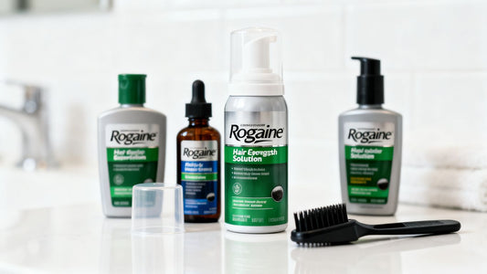 Men's Rogaine hair regrowth products on Amazon.