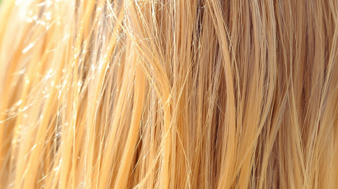Healthy, thick, shiny hair with volume and luster.