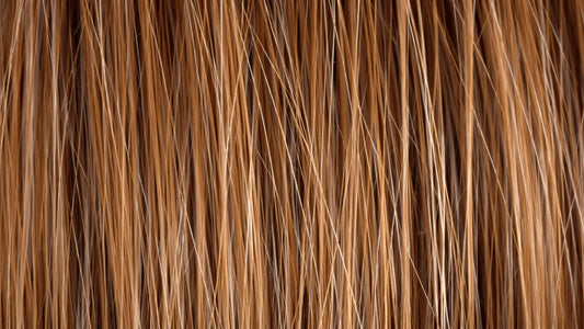 Close-up of a healthy, vibrant hair strand.