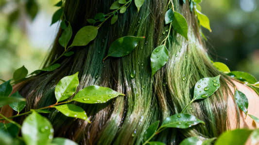 Long, healthy hair with natural elements for faster growth.