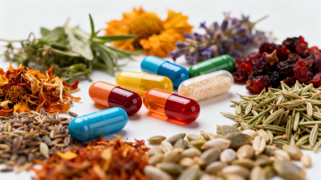 Nutrafol vitamins and natural ingredients for hair health.