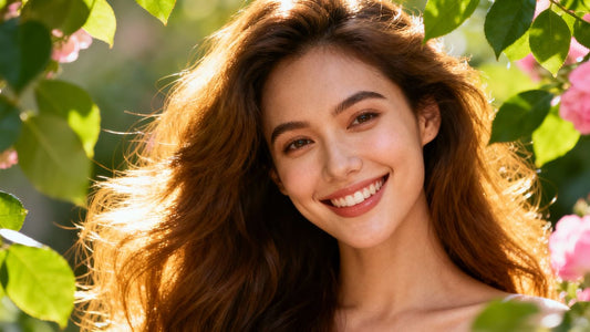 Woman with healthy, shiny hair