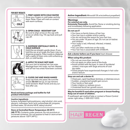 Hair-Regen: 5% Minoxidil Hair Regrowth Treatment for Women