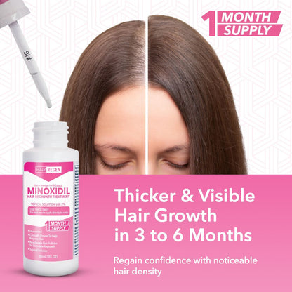 Hair-Regen: 5% Minoxidil Hair Regrowth Treatment for Women